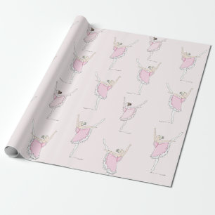 Pink Ballerina Pink Wrapping Paper Geschenkpapier