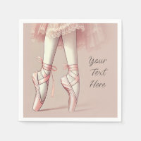 Pink Ballerina Pointed Toes Geburtstagsparty