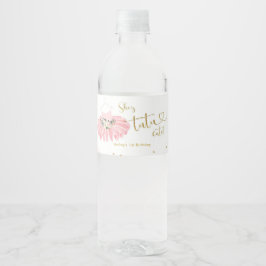 Pink Ballerina Tutu Baby Dusche Wasser Flasche Eti Wasserflaschenetikett