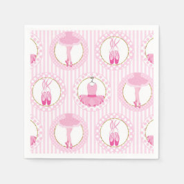 Pink Ballet Dancing - Ballerina Tutu Dancer Serviette