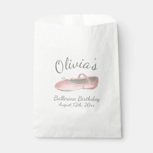 Pink Ballet Shoe Ballerina Geburtstagsparty Dance Geschenktütchen