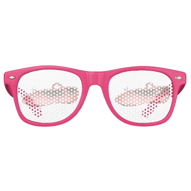 Pink Ballet Shoe Dance Party Shades Partybrille (Vorderseite)