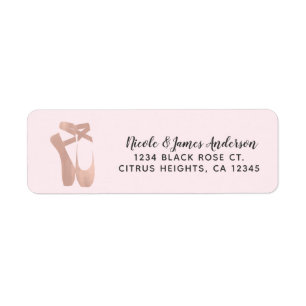 Pink Ballet Slippers Ballerina Rose Gold Dance