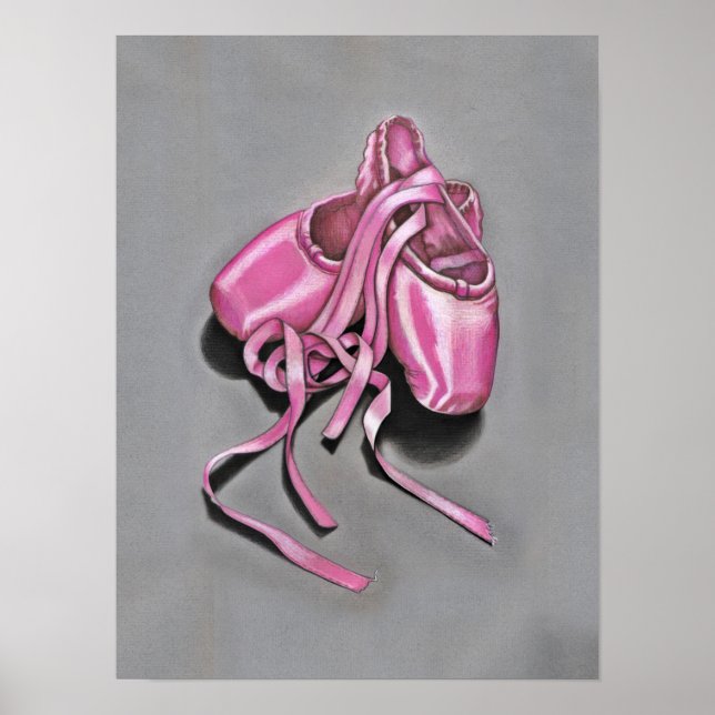 Pink Ballet Slippers Poster (Vorne)