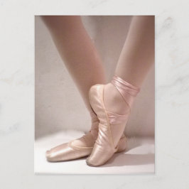Pink Ballet Slippers Postkarte