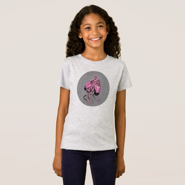 Pink Ballet Slippers T-Shirt (Vorne ganz)