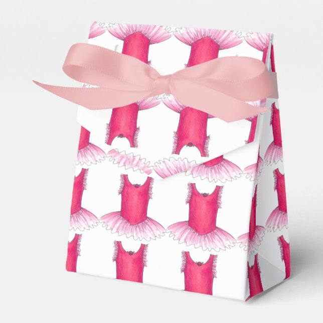 Pink Ballet Tutu Kostüm Ballerina Tanzlehrer Geschenkschachtel (Vorderseite)