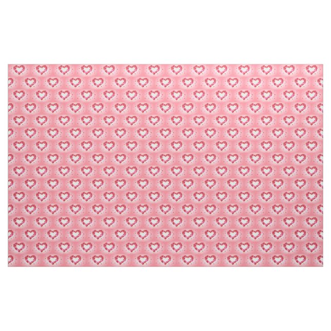 Pink Ballon Hearts Fabric Stoff (Yard (91,4 cm))