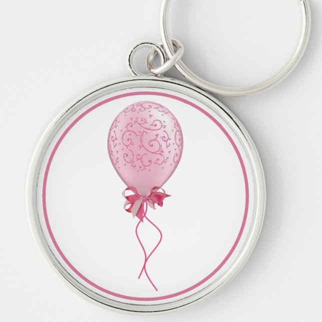 Pink Balloon 2 Schlüsselanhänger (Vorne)