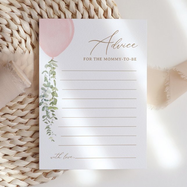 Pink Balloon Baby Showkarte Einladung (Von Creator hochgeladen)