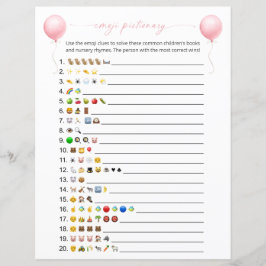 Pink Balloon Emoji Books Baby Shooting Game