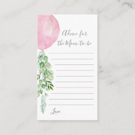 Pink Balloon Ratschlag für die Mama, um Karte zu s