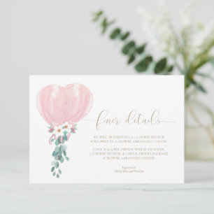 Pink Balloons Baby Shower Finder Details Karte