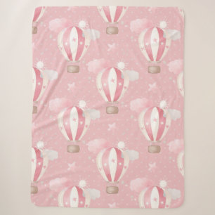 Pink Balloons Muster Sherpadecke