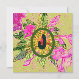 Pink Balsam Blume Bouquet & Letter