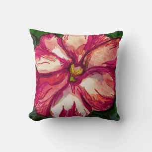 Pink Balsam Blume Kissen