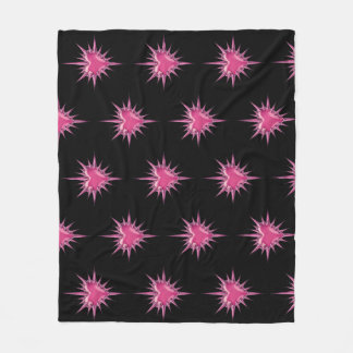 Pink Barbed Heart Cybersigilism Fleece Blanket