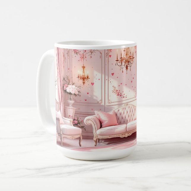 Pink Baroque Kaffeetasse (Vorderseite Links)