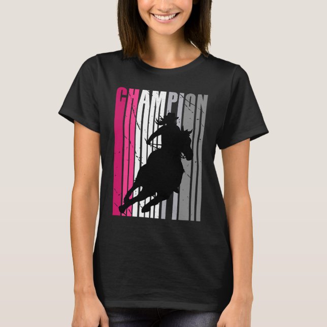 Pink Barrel Racing Champion South Womens Farm F T-Shirt (Vorderseite)