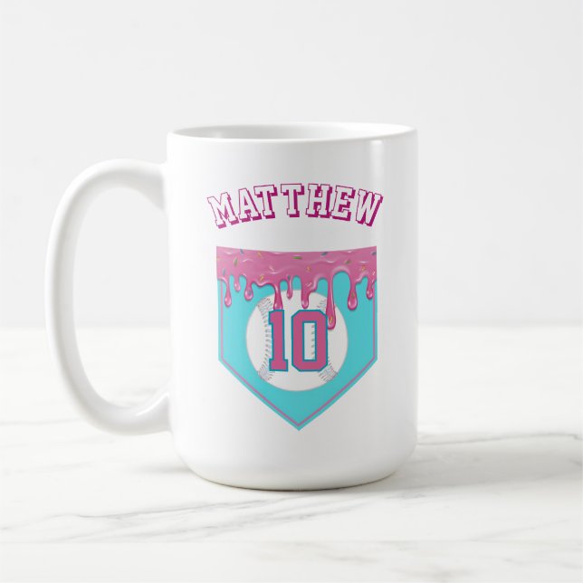 Pink Baseball Drip Kaffeetasse (Links)