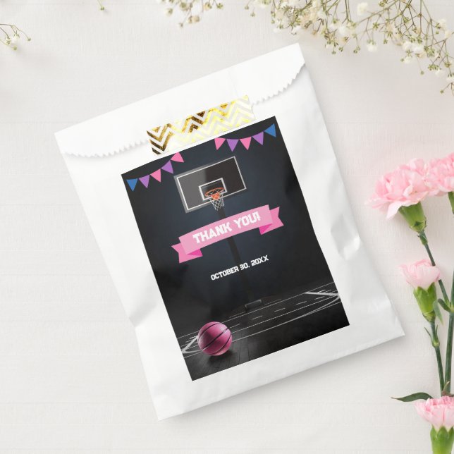 Pink Basketball Baby Dusche Party Geschenktütchen (Versiegelt)