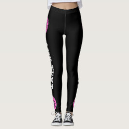Pink Basketball Benutzerdefiniert Teamname und Spi Leggings