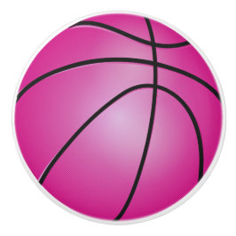 Pink Basketball Keramikknauf
