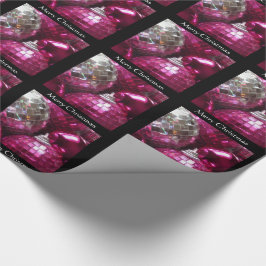 Pink Baubles Frohe Weihnachtsverpackung Papier sch Geschenkpapier