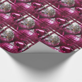 Pink Baubles Packpapier