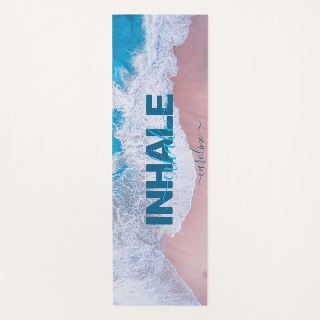 Pink Beach Bermuda Yogamatte (Vorderseite)