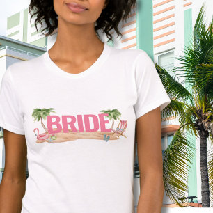 Pink Beach Junggeselinnen-Abschied Bride T-Shirt