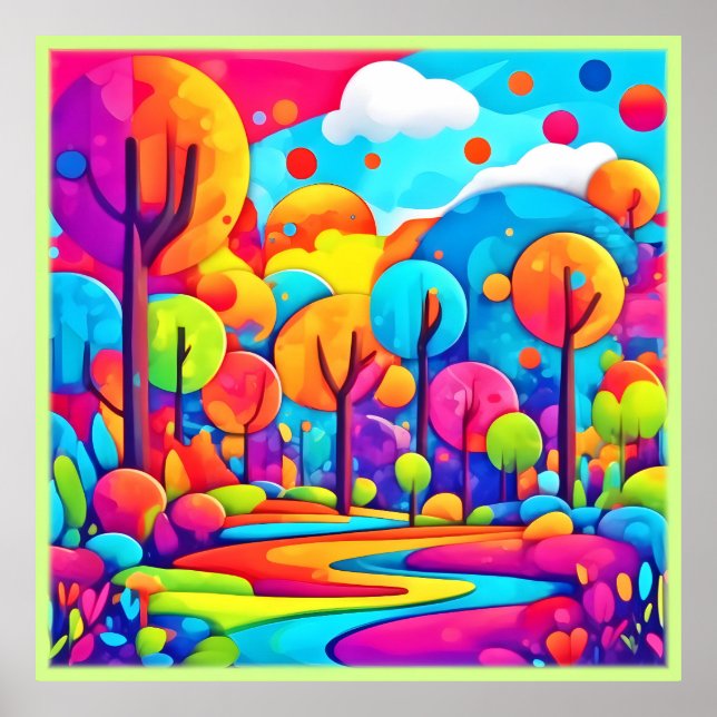 Pink Beach Night Sky Poster (Vorne)
