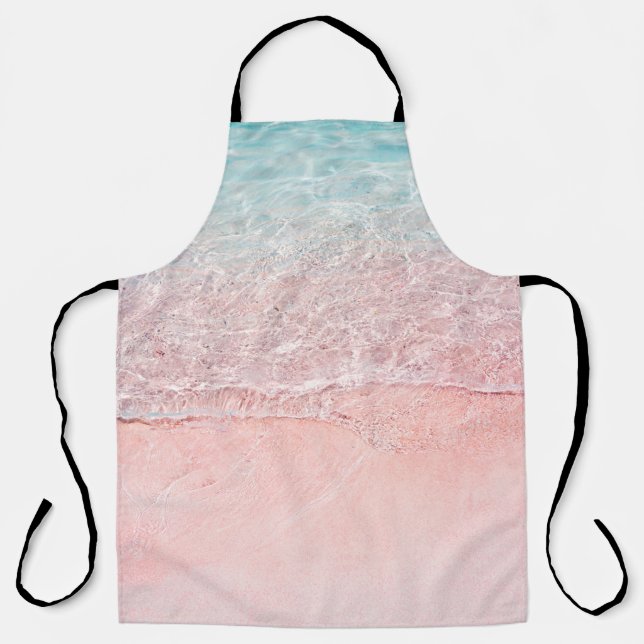 Pink Beach und Splash Wave Schürze (Vorderseite)