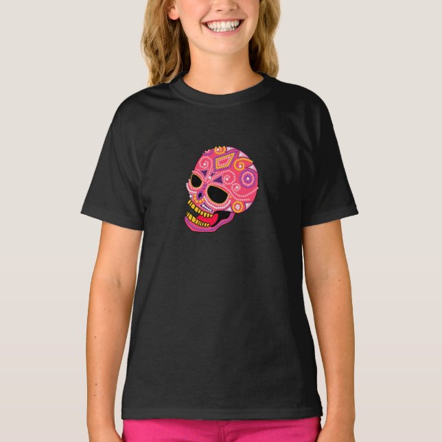 Pink Beaded Sugar Skull Women's T - Shirt (Vorderseite)