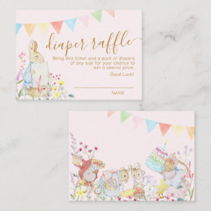 Pink Beatrix Potter Peter der Kaninchen Bücher Bab Begleitkarte