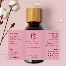 Pink Beauty 1 OZ/30 ml Flasche Wasserdicht Etikett