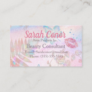 Pink Beauty Consultant Visitenkarte