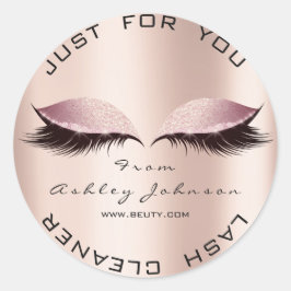 Pink Beauty Salon Glitzer WELLNESS-CENTER Gold Las Runder Aufkleber