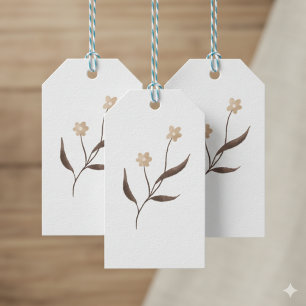 Pink Beige Ästhetik Danke Tags Geschenkanhänger