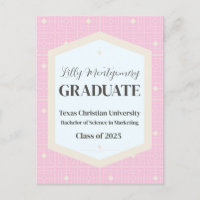 Pink Beige Foto Abschluss