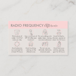Pink Beige Radiofrequenz-Hautstraffung Nachbehandl Visitenkarte