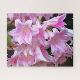 Pink Belladonna Lilies Puzzle