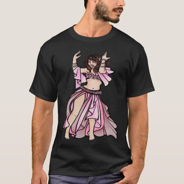 Pink Belly Dancer belly dancing T-Shirt (Vorderseite)