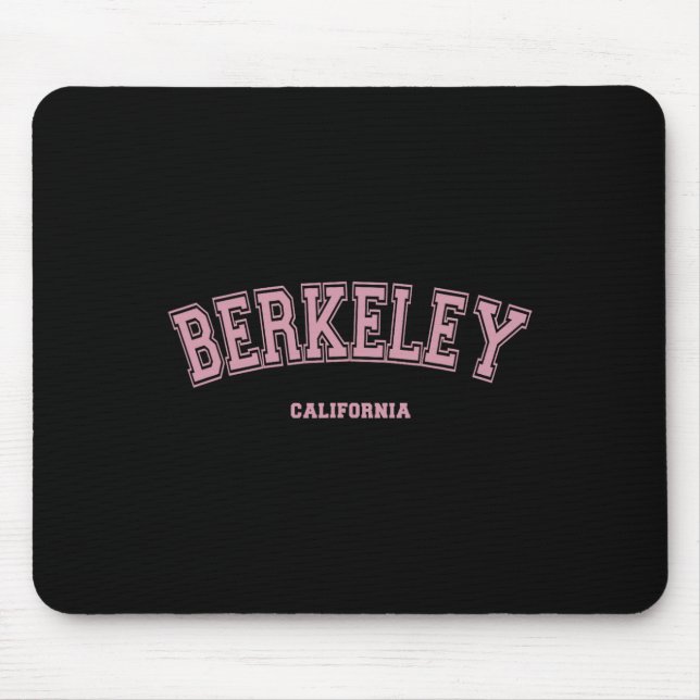 Pink Berkeley California Ca Uni-Style Auf Berke Mousepad (Vorne)
