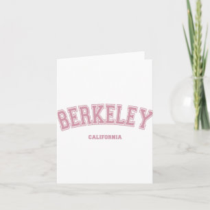 Pink Berkeley California Ca Varsity Style on Berke Karte