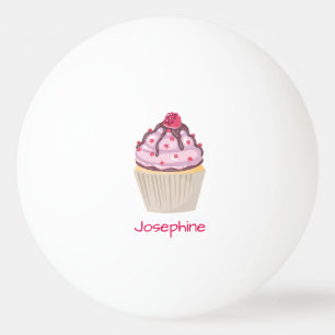 Pink Berry Cupcakes Tischtennisball