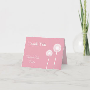 Pink Best wünscht sich! Hochzeitskarte Dankeskarte