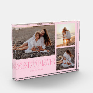 Pink Beste Mama je Collage Fotoblock