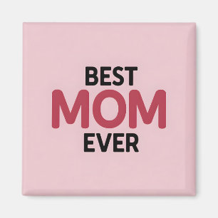 Pink Beste Mama je Magnet