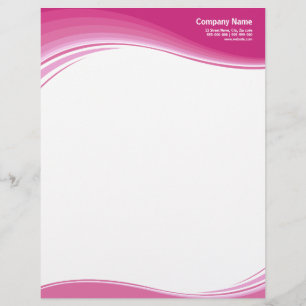 Pink bewegt Briefkopf wellenartig